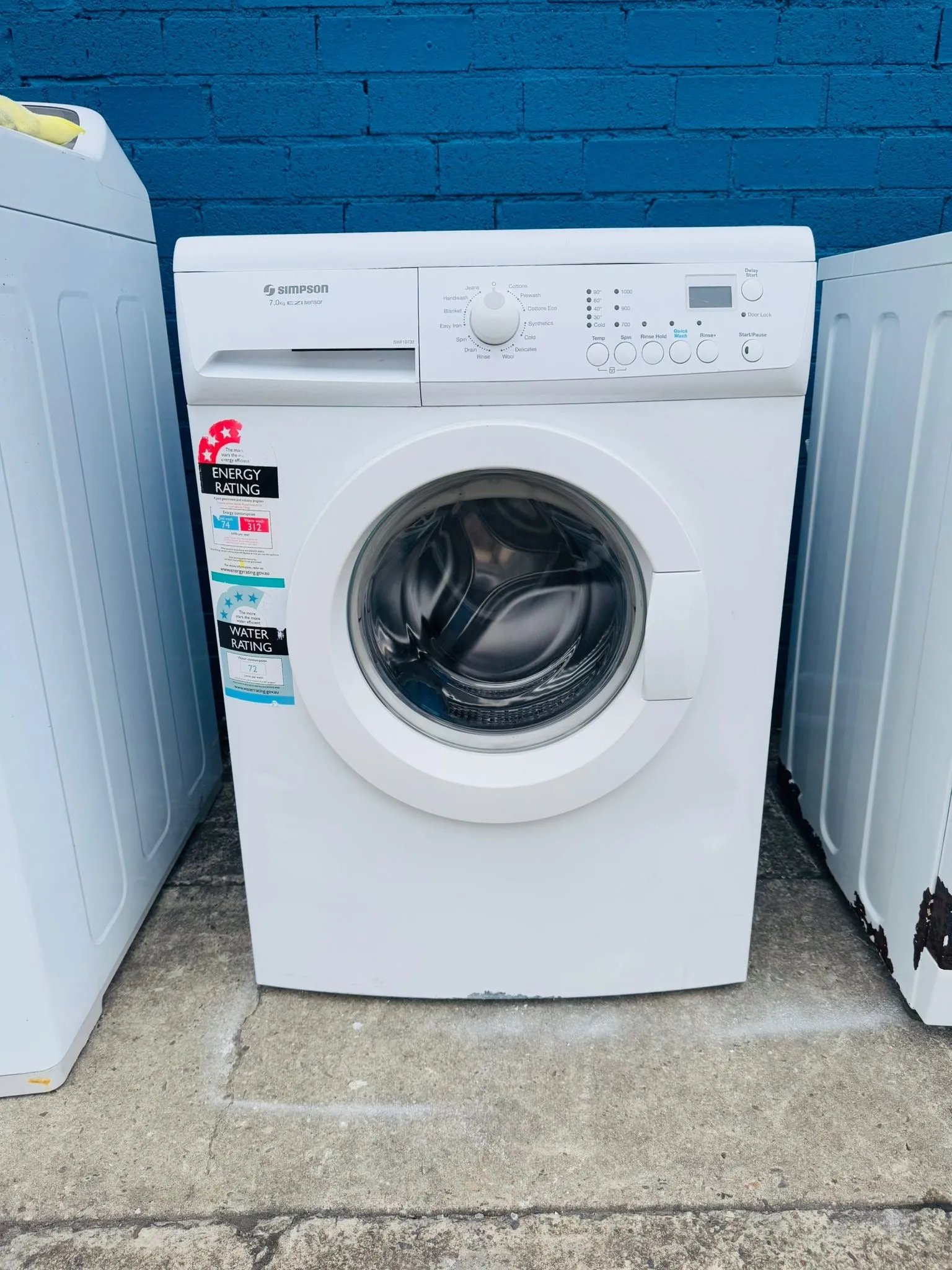 **SIMPSON 7KGS FRONT LOADER WASHING MACHINE**