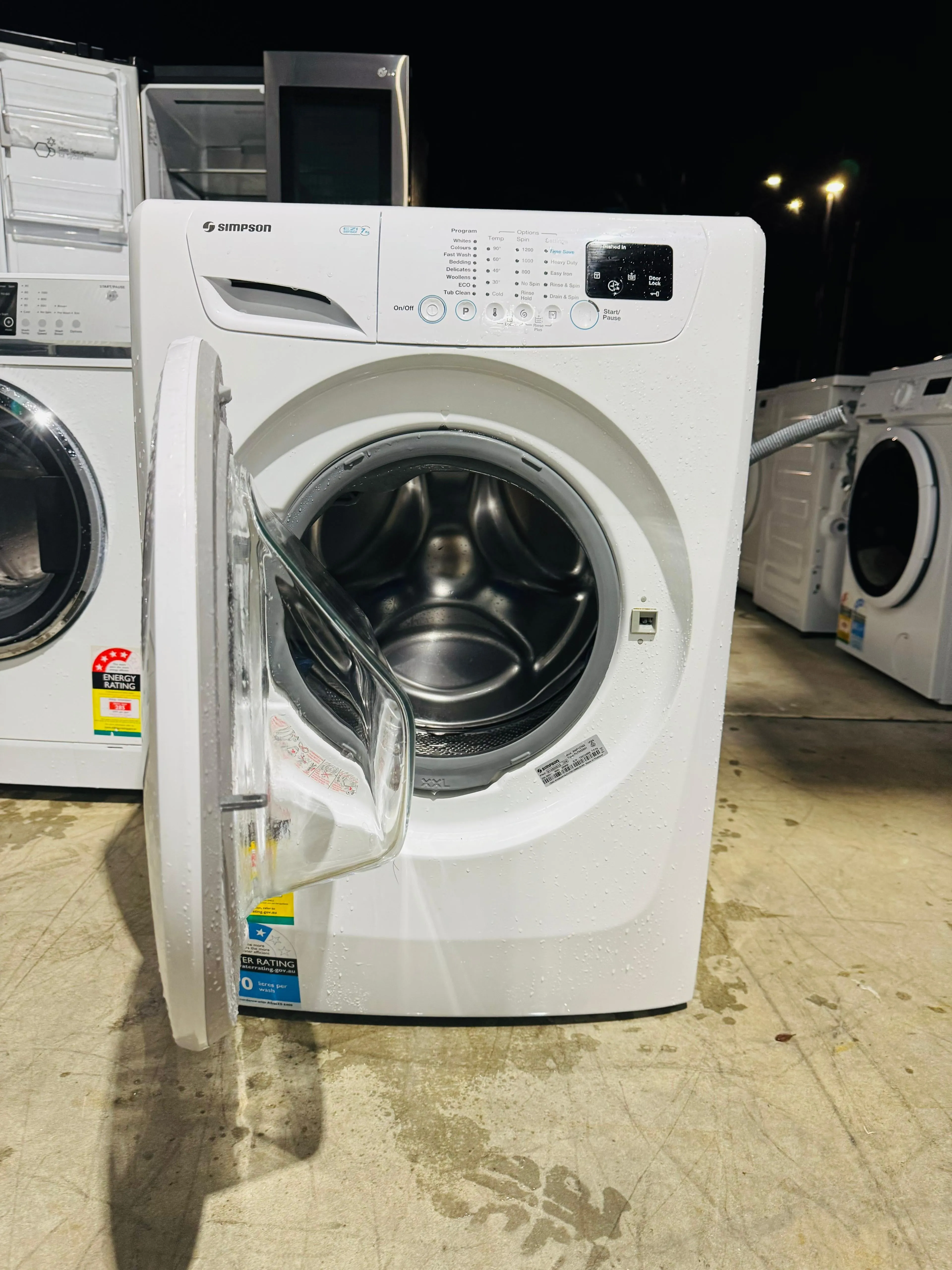 **SIMPSON 7KGS FRONT LOADER WASHING MACHINE**