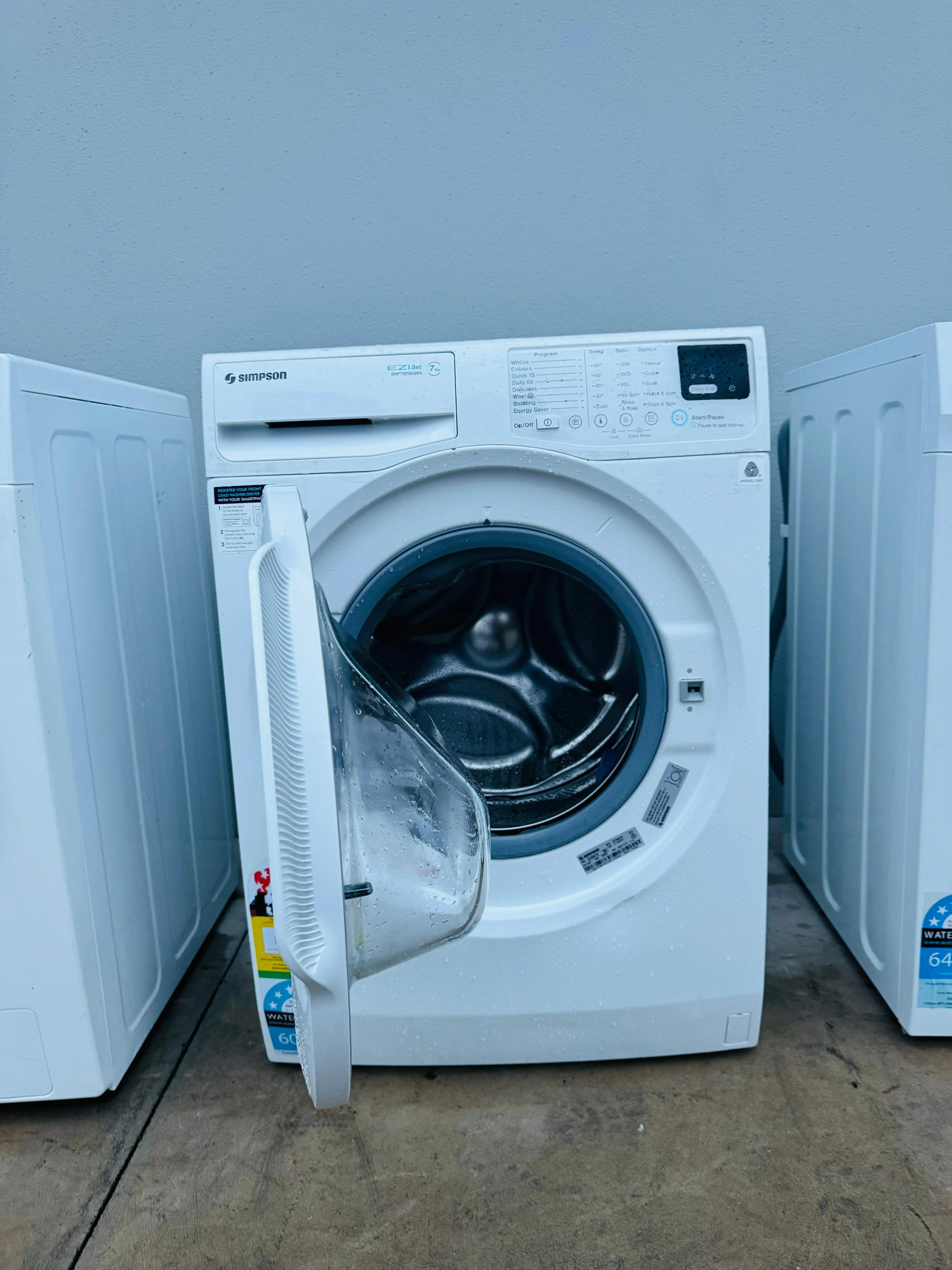 **SIMPSON 7KGS FRONT LOADER WASHING MACHINE**