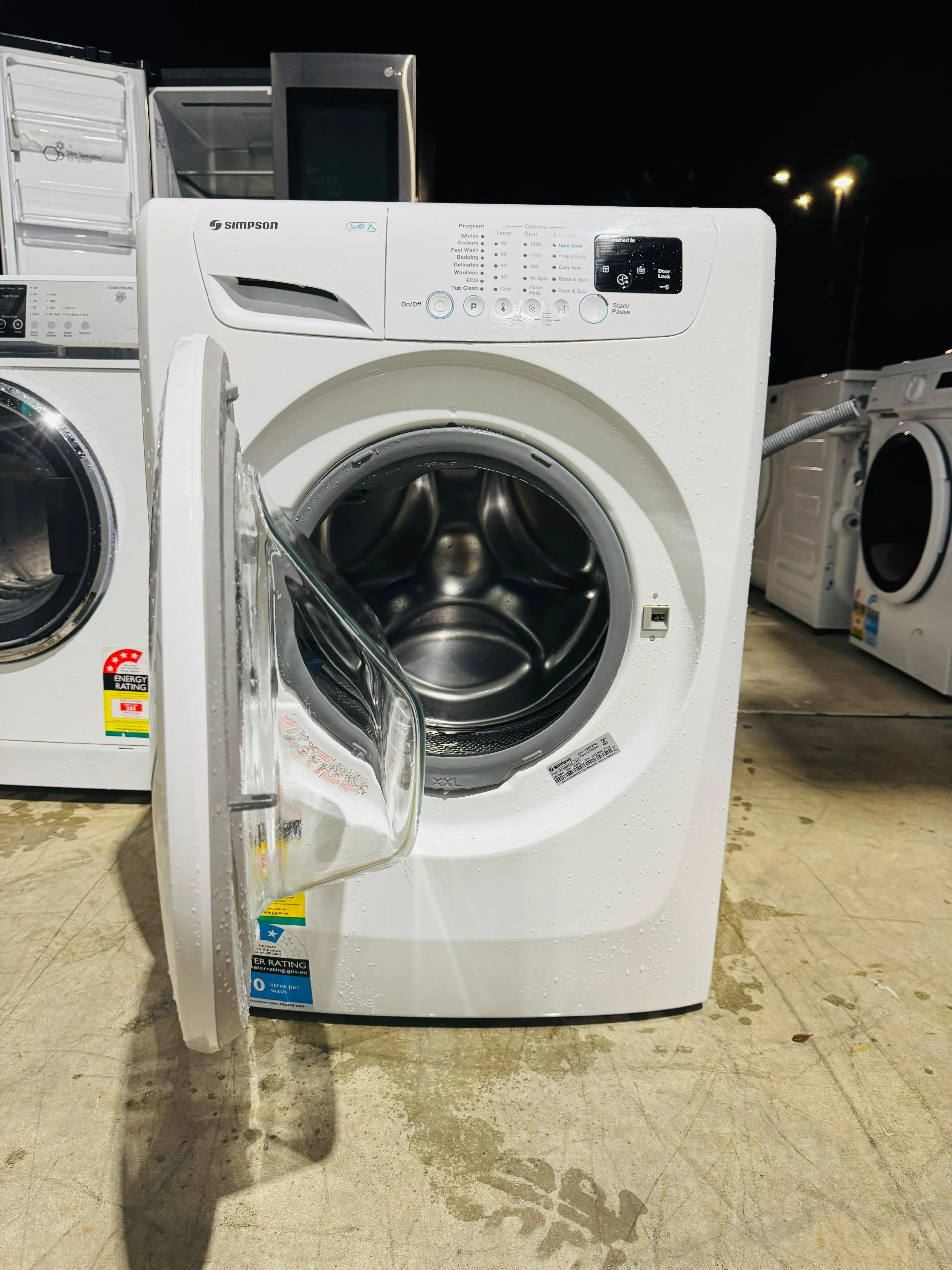 **SIMPSON 7KGS FRONT LOADER WASHING MACHINE**