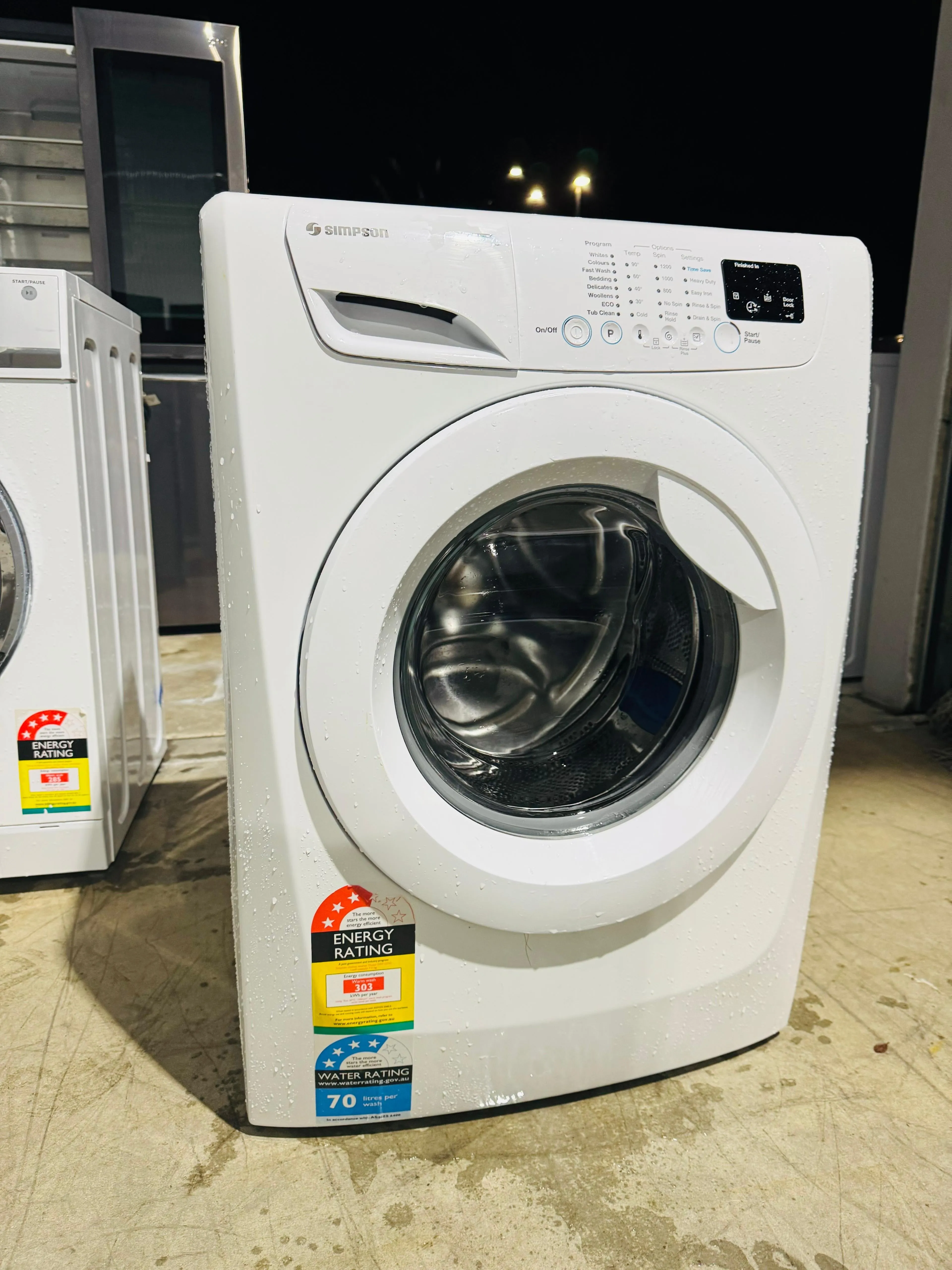 **SIMPSON 7KGS FRONT LOADER WASHING MACHINE**