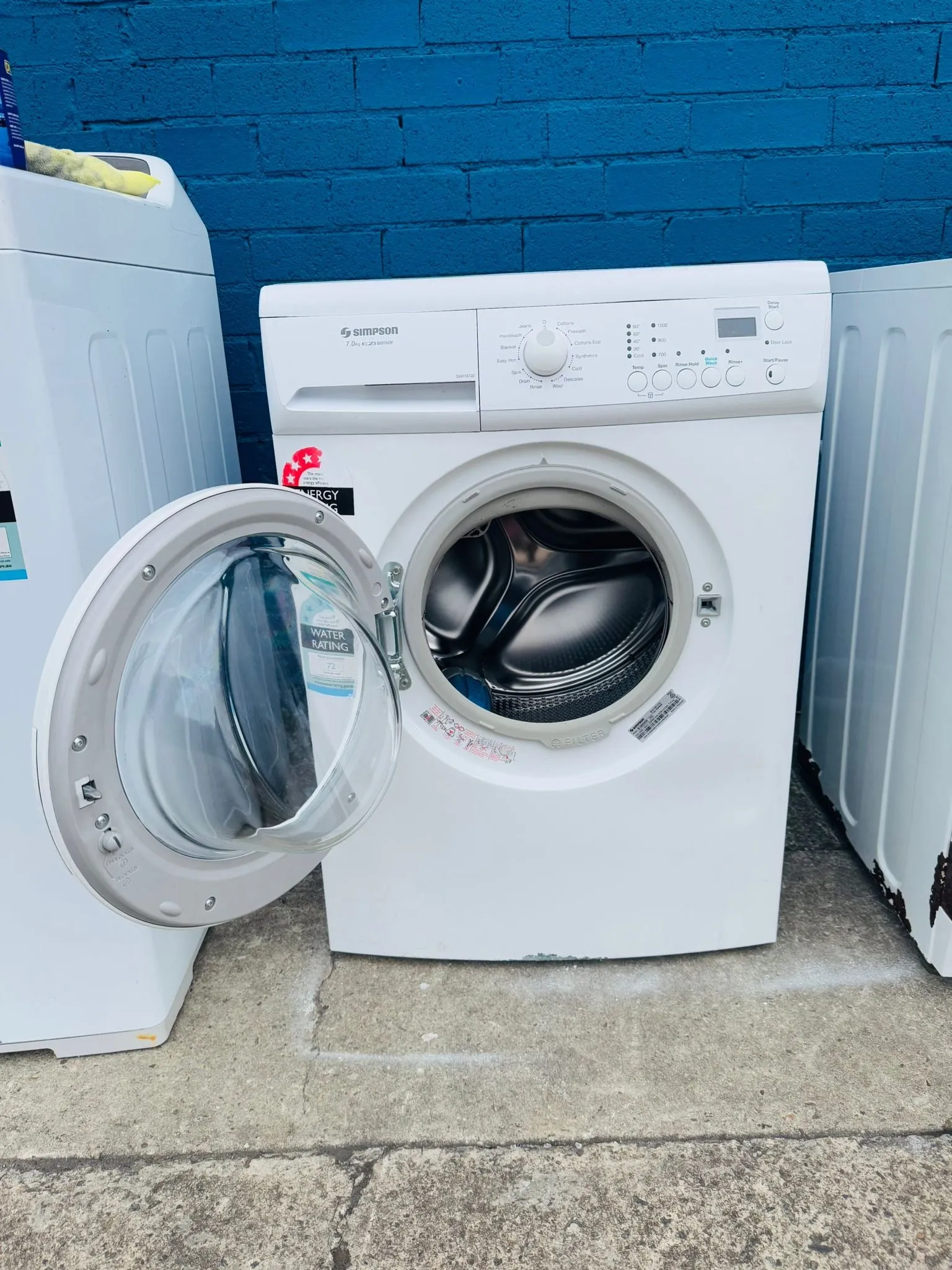 **SIMPSON 7KGS FRONT LOADER WASHING MACHINE**