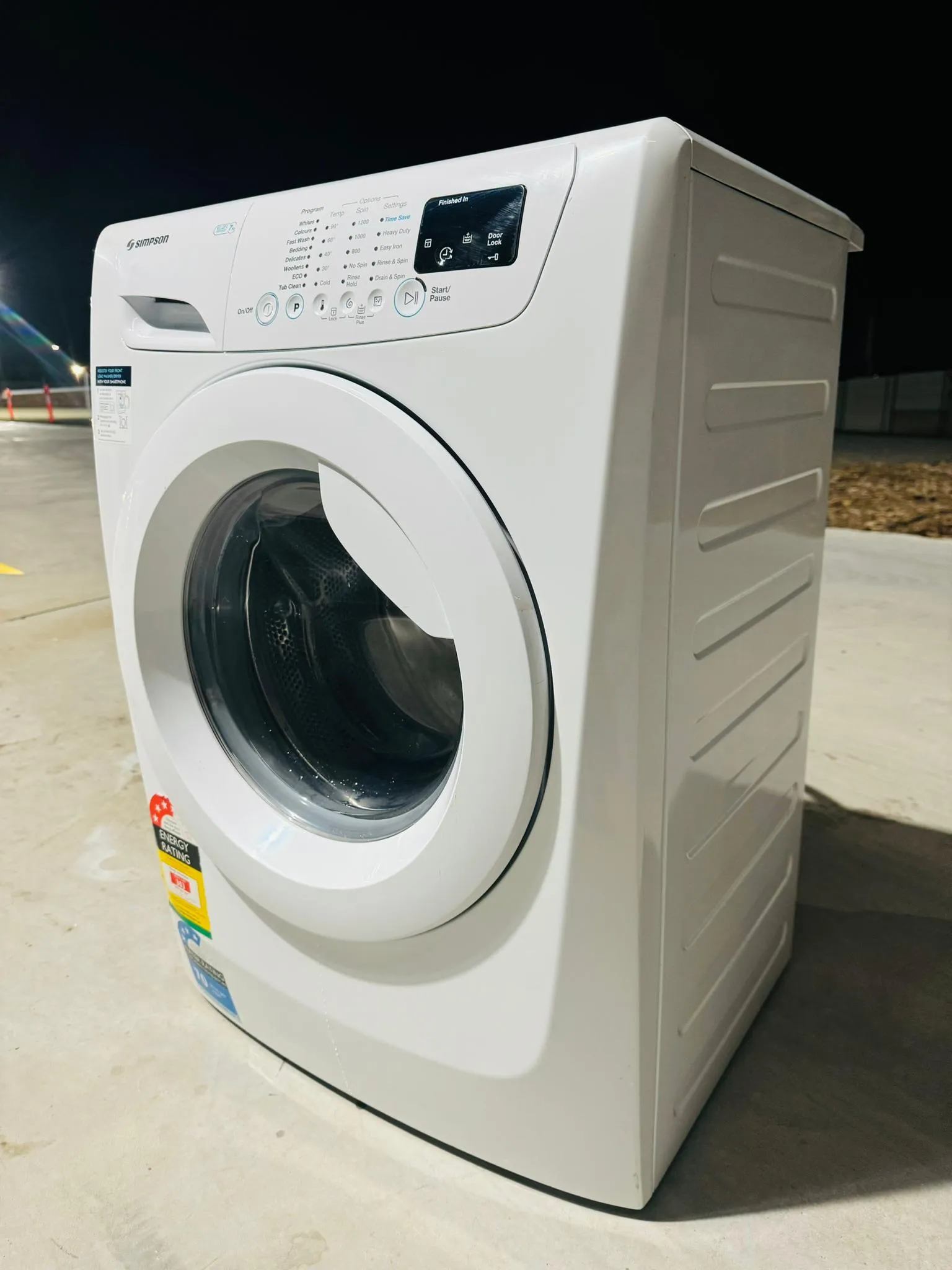 SIMPSON 7KGS  FRONT LOADER WASHINGMACHINE