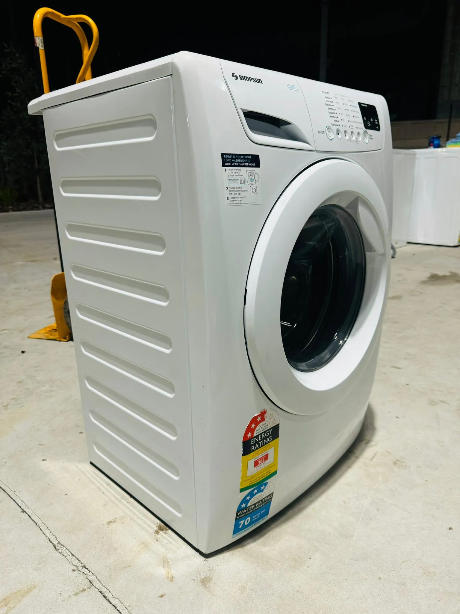 SIMPSON 7KGS  FRONT LOADER WASHINGMACHINE