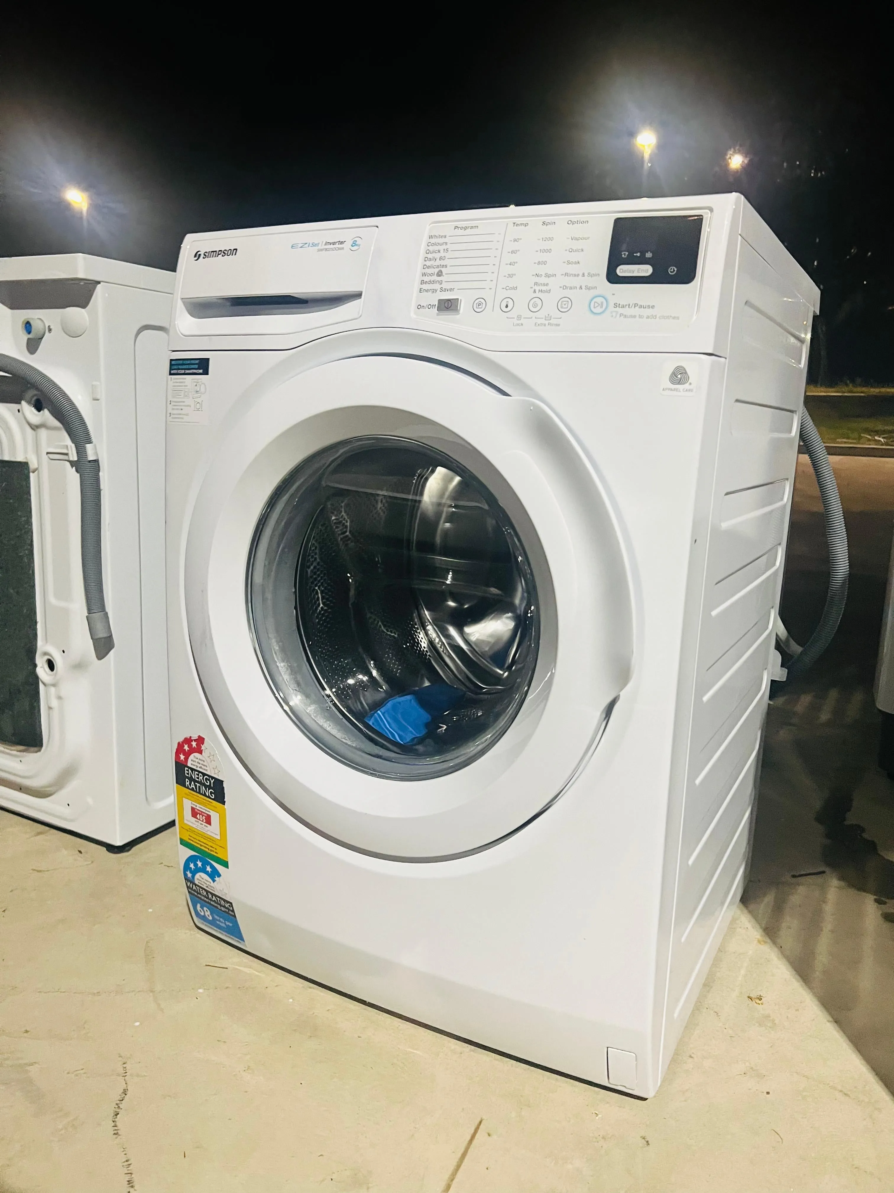 **SIMPSON 8 KGS FRONT LOADER WASHING MACHINE**