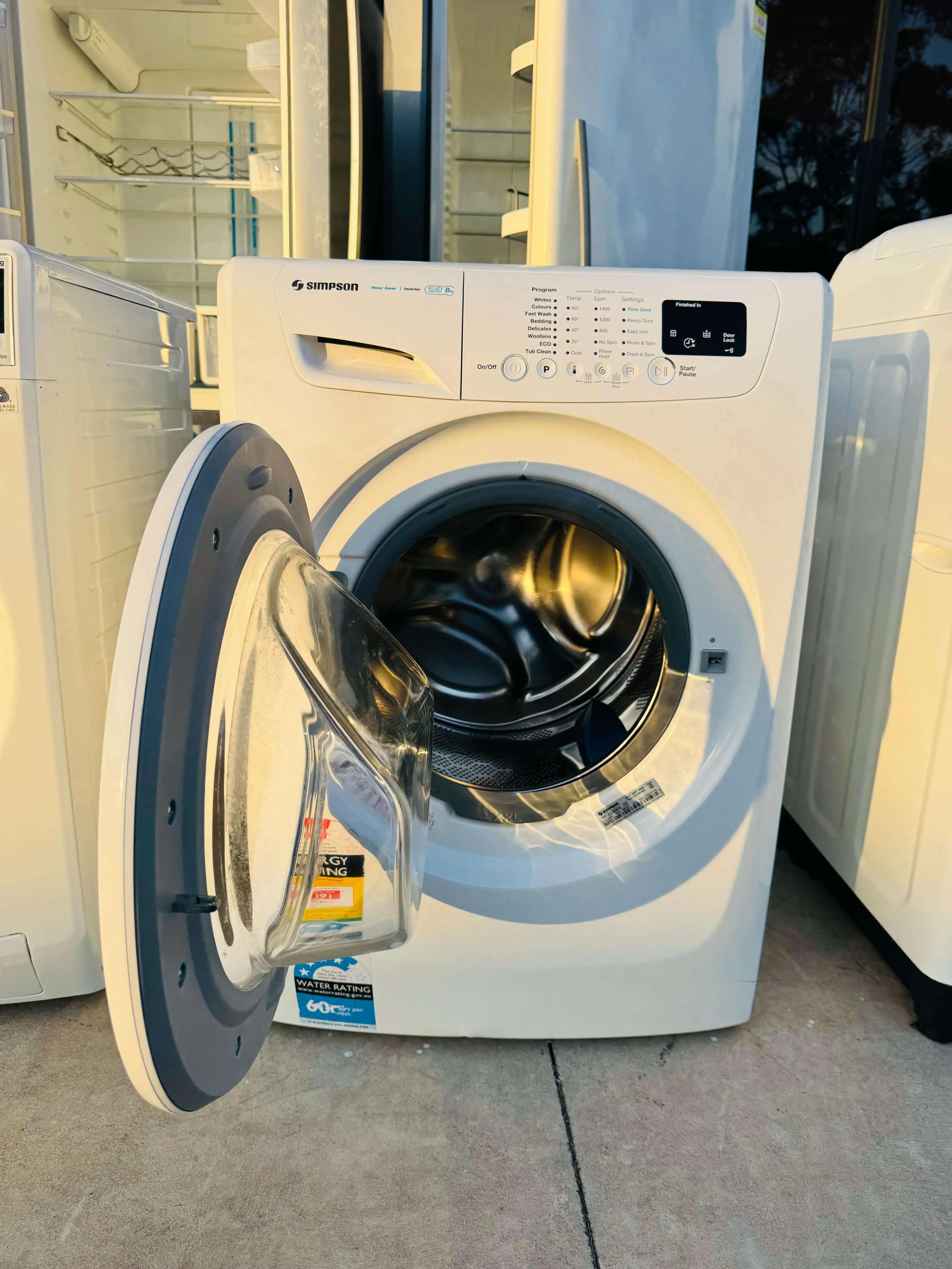 **SIMPSON 8KGS FRONT LOADER WASHING MACHINE** FREE DELIVERY
