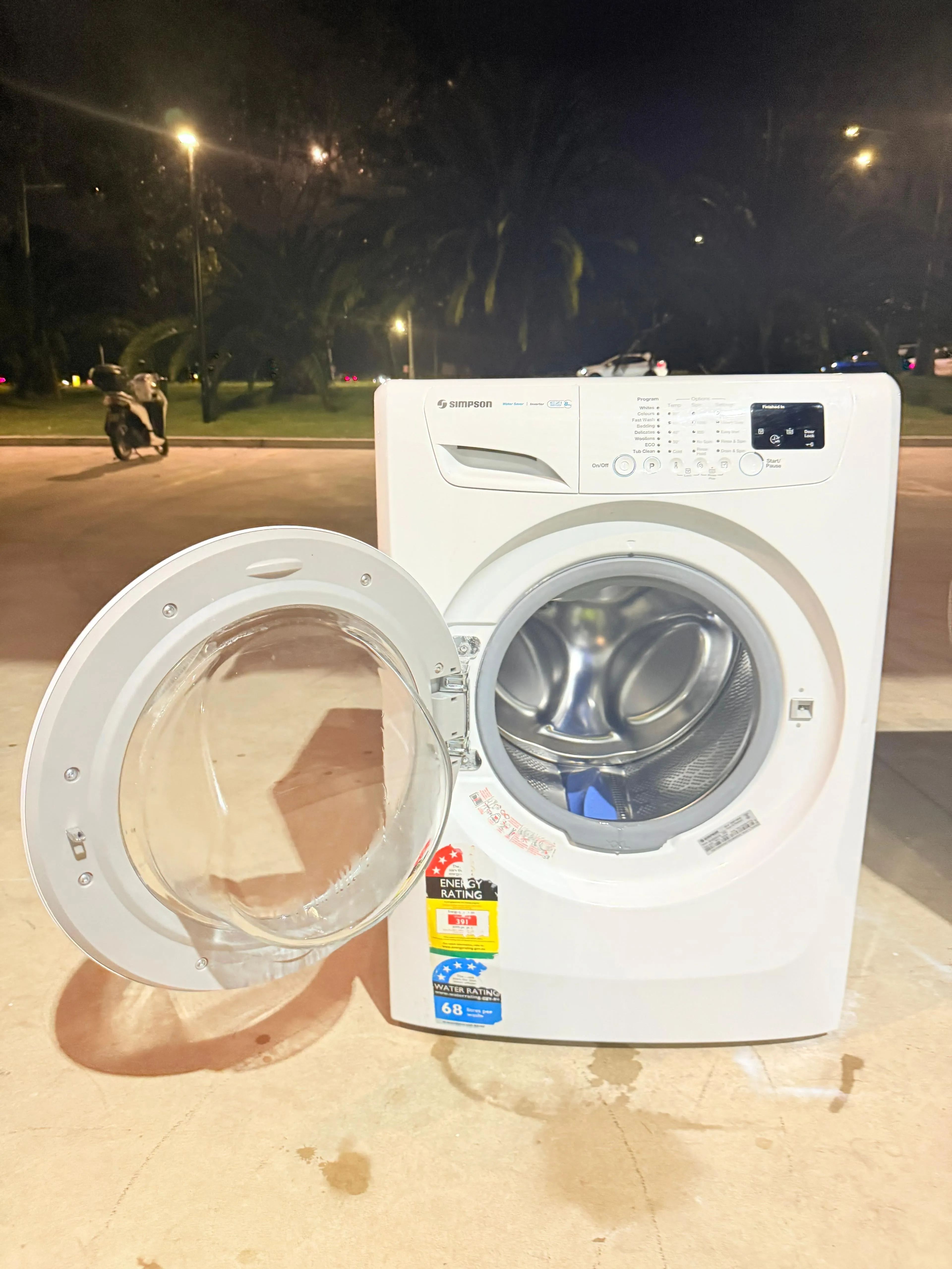 **SIMPSON 8KGS FRONT LOADER WASHING MACHINE**