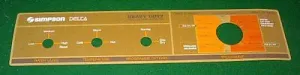 Simpson Delta Front Panel Decal - Part # SMW019
