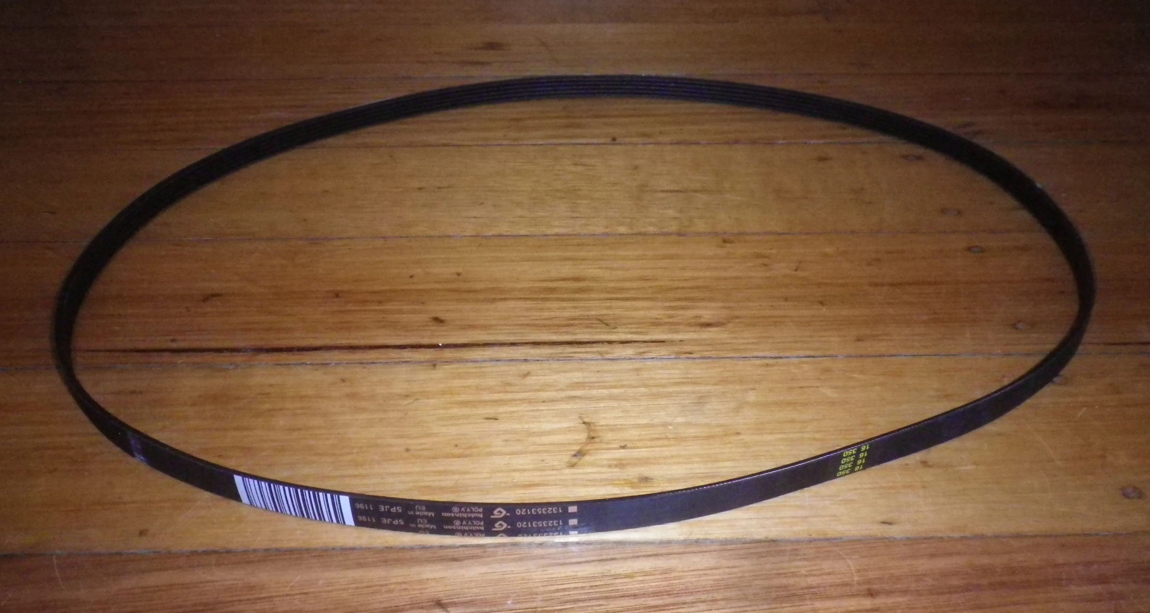 Simpson SWF14743 Front Loader Drum Belt 1196J5, 5PJE1196 - Part # 132353120