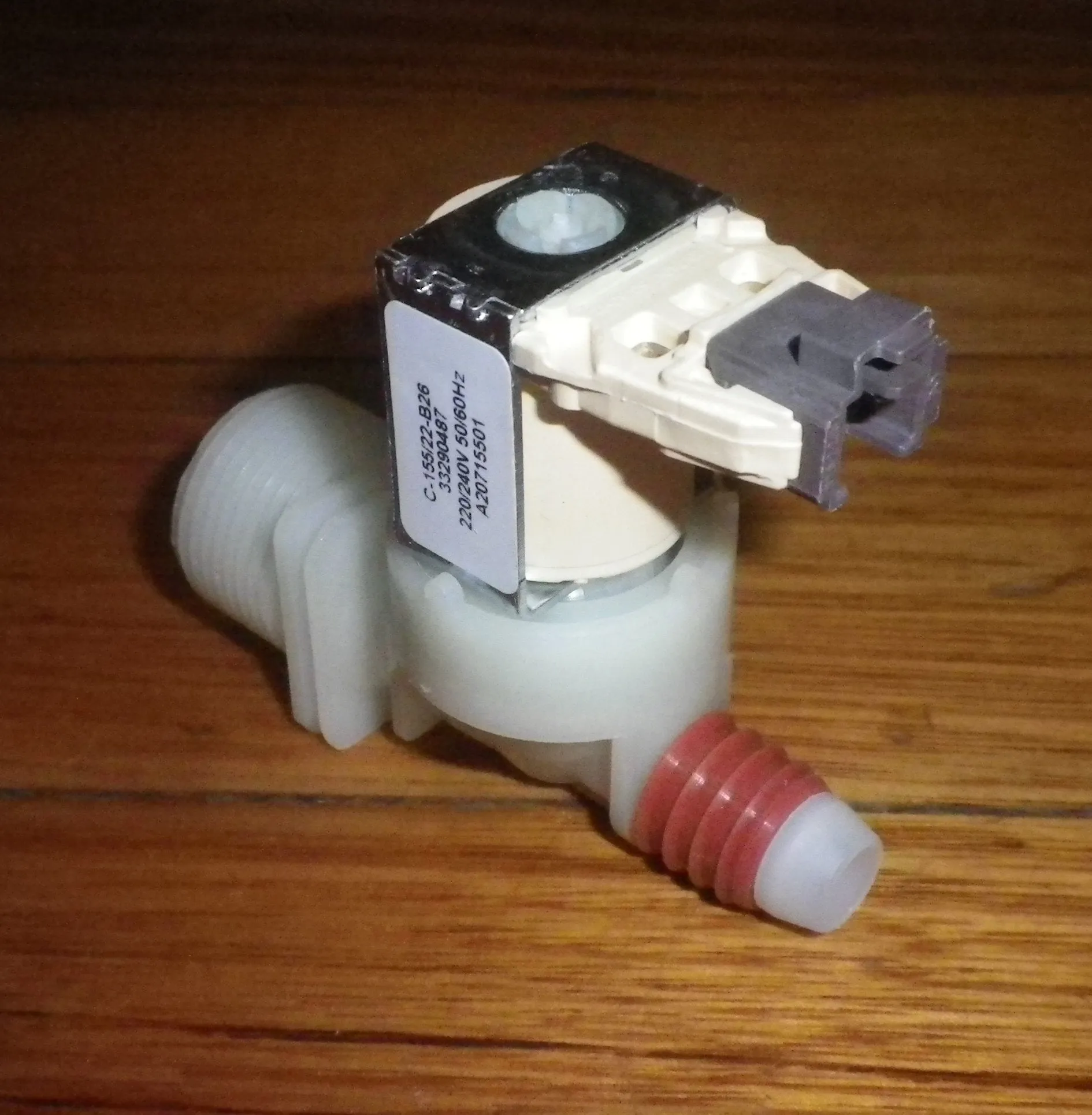 Single Hot Inlet Valve suits Westinghouse WWT8084J7WA Top Load Washer - Part # 140207155015