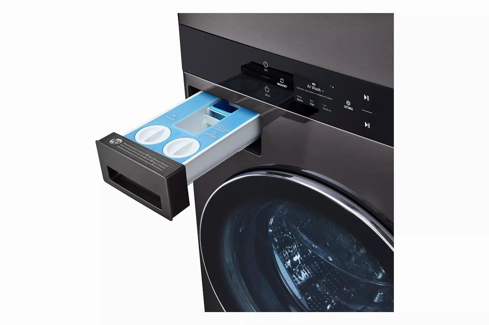 Single Unit Front Load LG WashTower(TM)w. Center Control(R) 5.0 cu.ft. Washer & 7.4 cu.ft. Electric Dryer - (WKEX300HBA)
