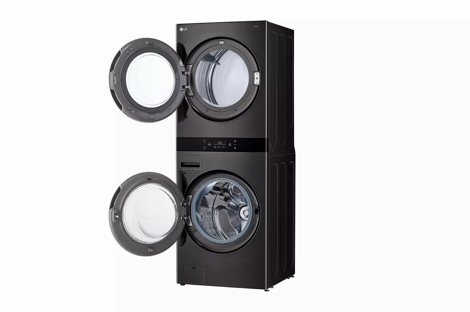 Single Unit Front Load LG WashTower(TM) with Center Control(R) 5.0 cu.ft. Washer & 7.4 cu.ft. Gas Dryer - (WKGX301HBA)