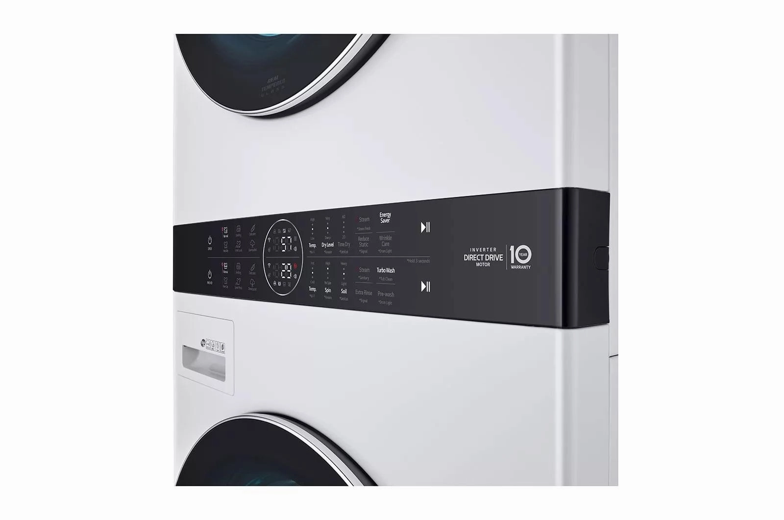 Single Unit Front Load LG WashTower(TM) with Center Control(TM) 4.5 cu. ft. Washer and 7.4 cu. ft. Electric Dryer - (WKEX200HWA)