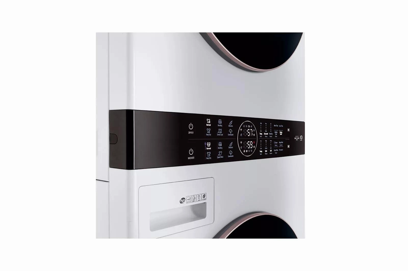 Single Unit Front Load LG WashTower(TM) with Center Control(TM) 4.5 cu. ft. Washer and 7.4 cu. ft. Gas Dryer - (WKG101HWA)