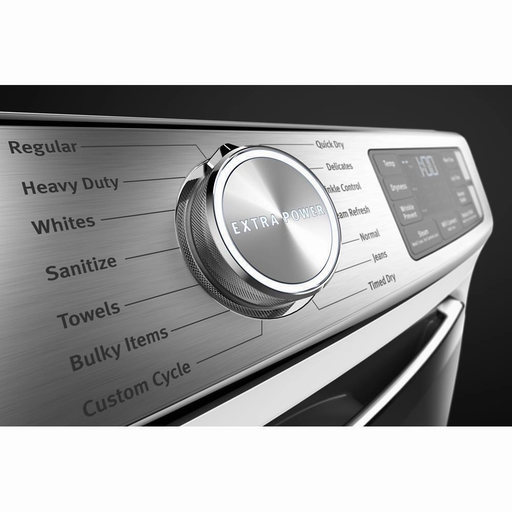 Smart Front Load Electric Dryer with Extra Power and Advanced Moisture Sensing Plus - 7.3 cu. ft. - (MED8630HW)