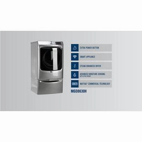 Smart Front Load Gas Dryer With Extra Power And Advanced Moisture Sensing Plus - 7.3 Cubic Feet - Metallic Slate