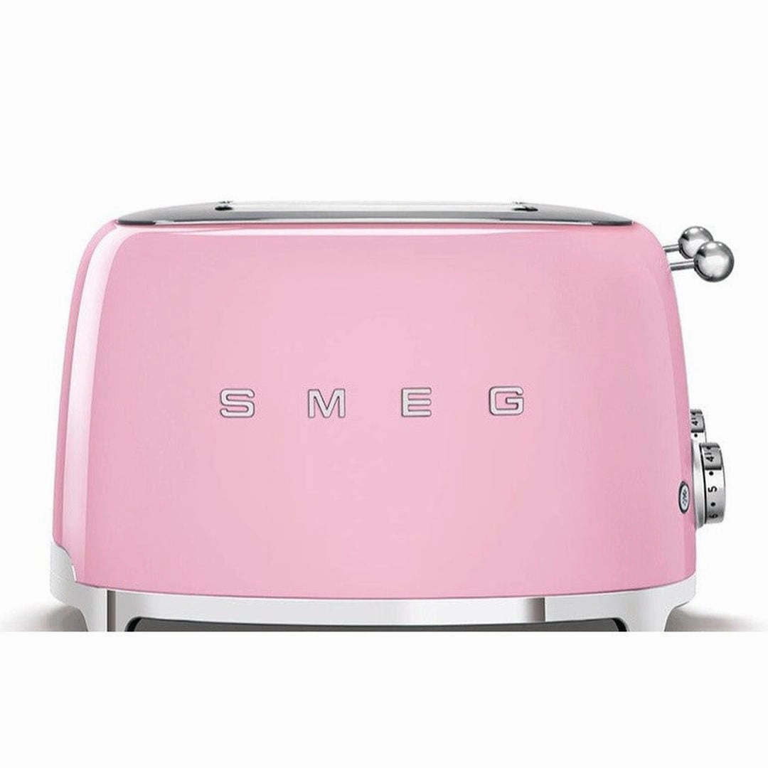 Smeg 50's Retro Style 4 Slice Pink Toaster | TSF03PKUK