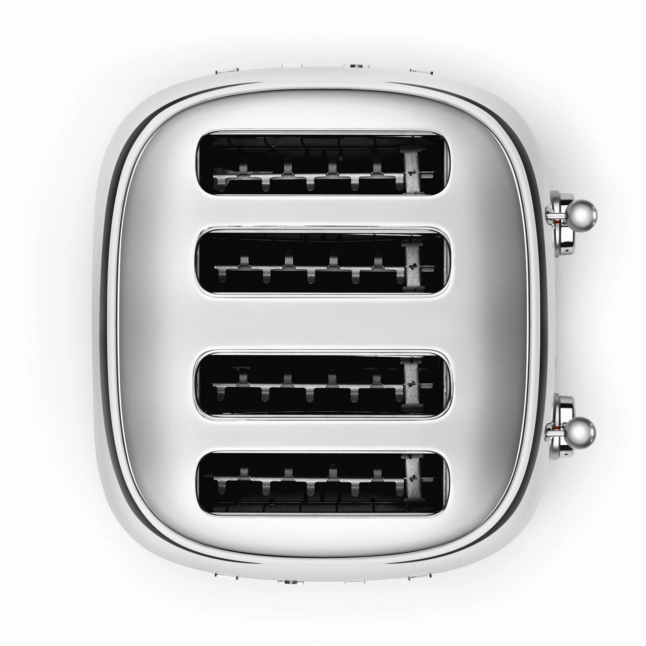 Smeg 50's Retro Style 4 Slice Silver Toaster | TSF03SSUK