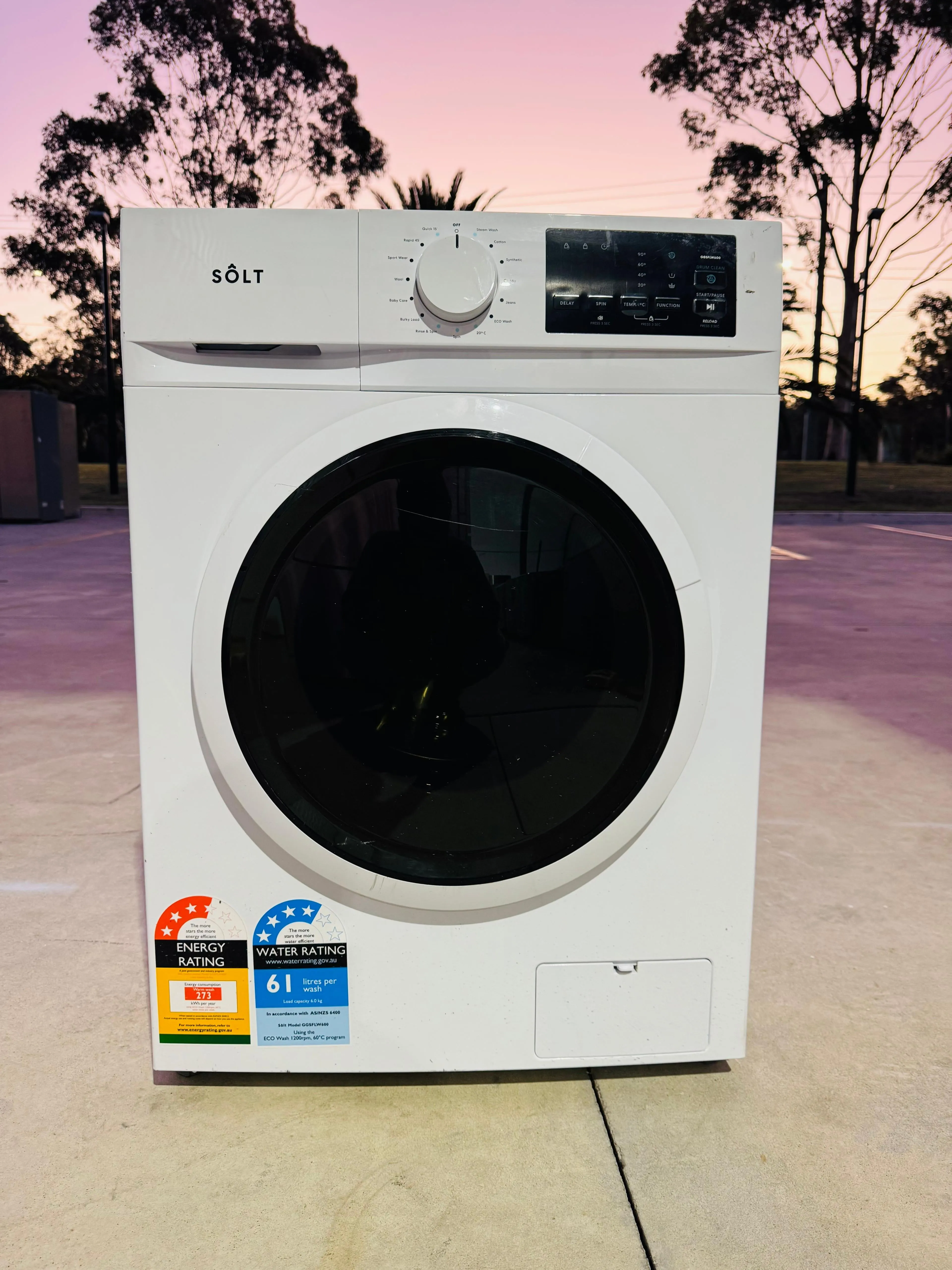 **SOLT 6KGS FRONT LOADER WASHING MACHINE**