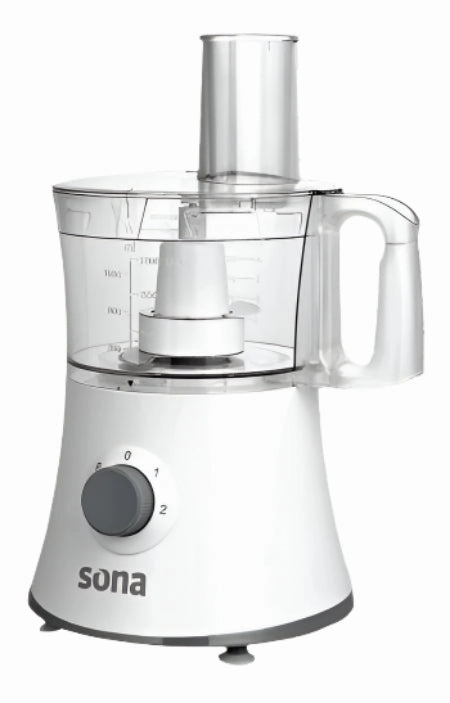 Sona Food Processor, 1.2Lit, 500Watts, White