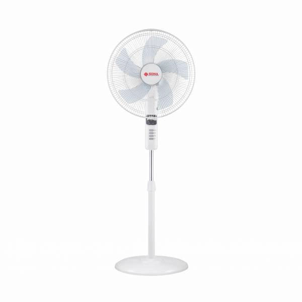 Sona Stand Fan 16Inch, 4Speed, White