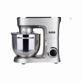 Sona Stand Mixer, 5Lit, 10Functions, 1300Watts, Silver