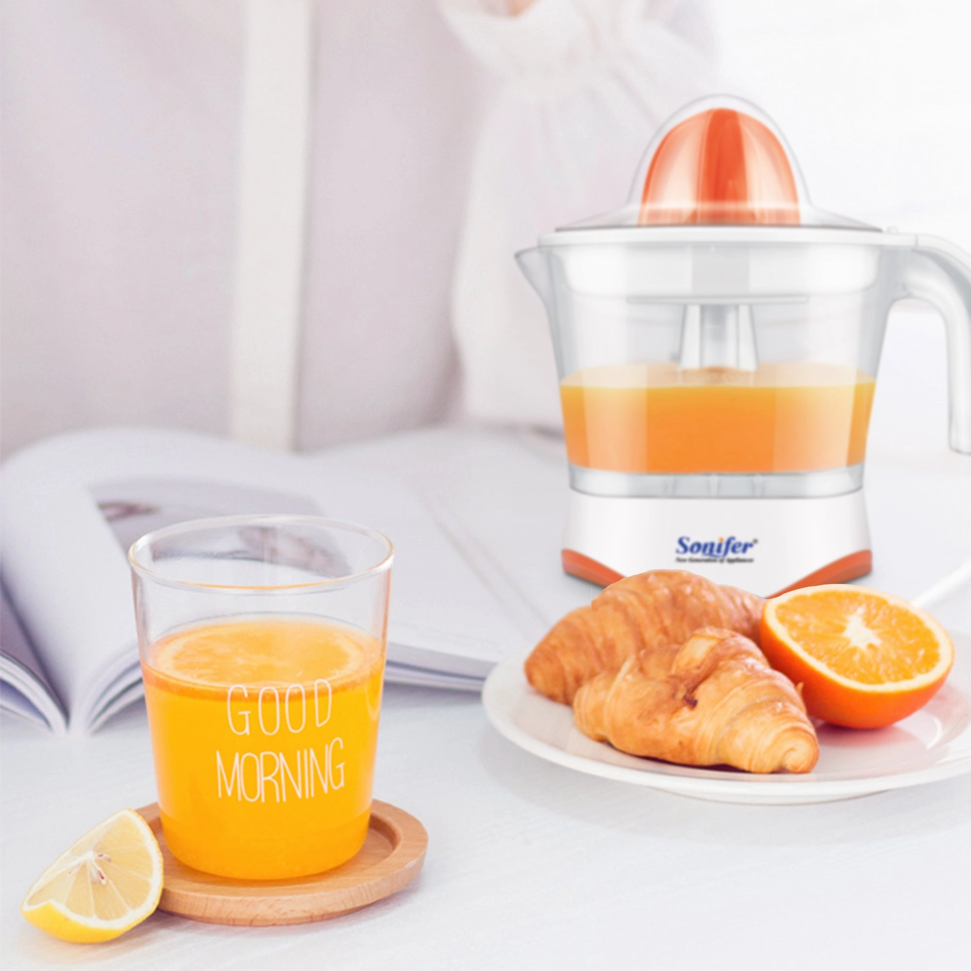 Sonifer Citrus Juicer | High Quality | 1.0L Capacity | Super low noise | Transparent jar | Detachable parts for easy cleaning