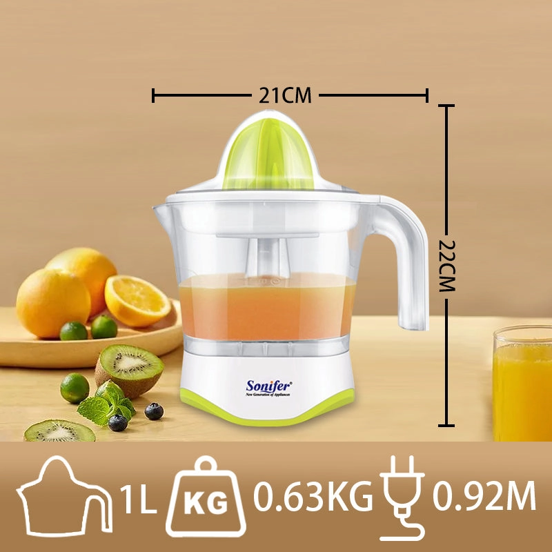 Sonifer Citrus Juicer | High Quality | 1.0L Capacity | Super low noise | Transparent jar | Detachable parts for easy cleaning