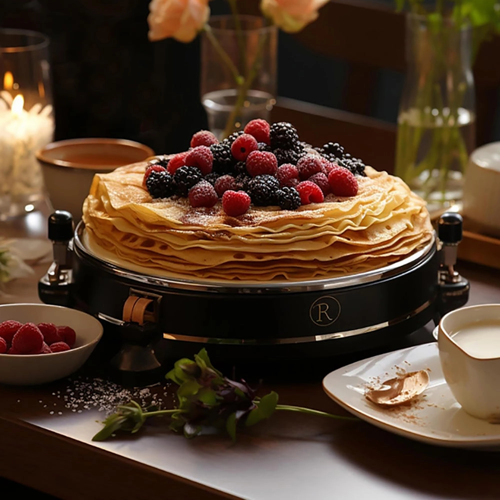 Sonifer Crepe Maker | 20cm Cooking Plate | Non-stick | Switch with Indicator | Hanging Handle