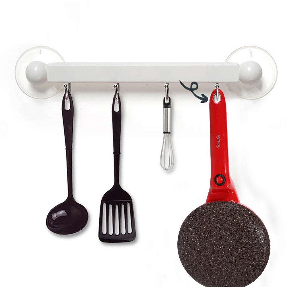 Sonifer Crepe Maker | 20cm Cooking Plate | Non-stick | Switch with Indicator | Hanging Handle
