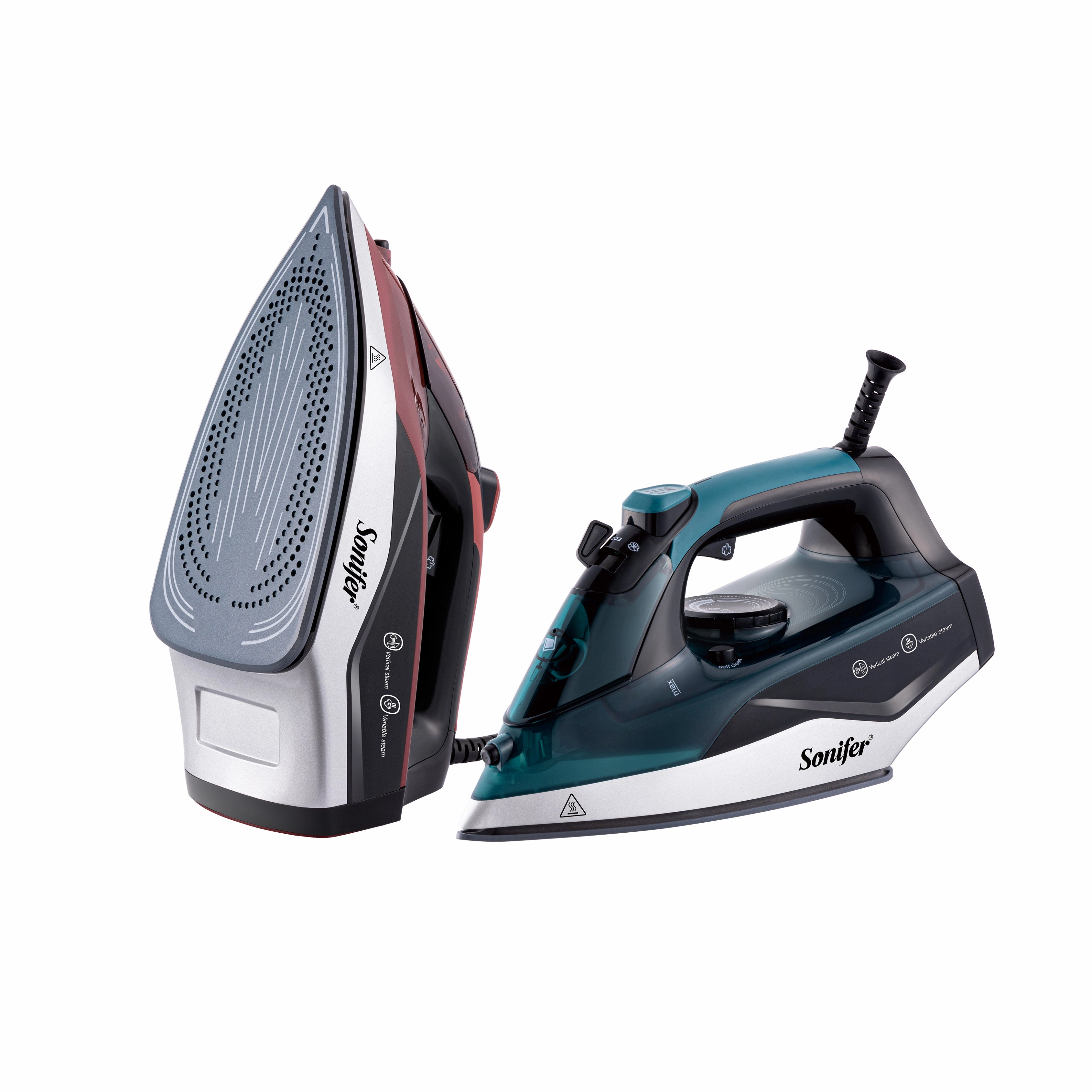 Sonifer Steam Iron | Adjustable Temp Control | 340ml Water Tank | Ceramic Soleplate