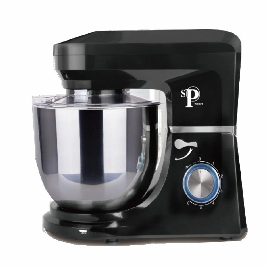 Sptech Kitchen Machine Stainless Steel 8 L 1500 W Stainless Steel Bowl / 3 Kneading Head