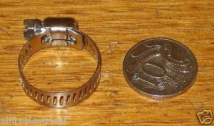 Stainless Steel Small Hose Clamp 8mm - 22mm - Part # W014B