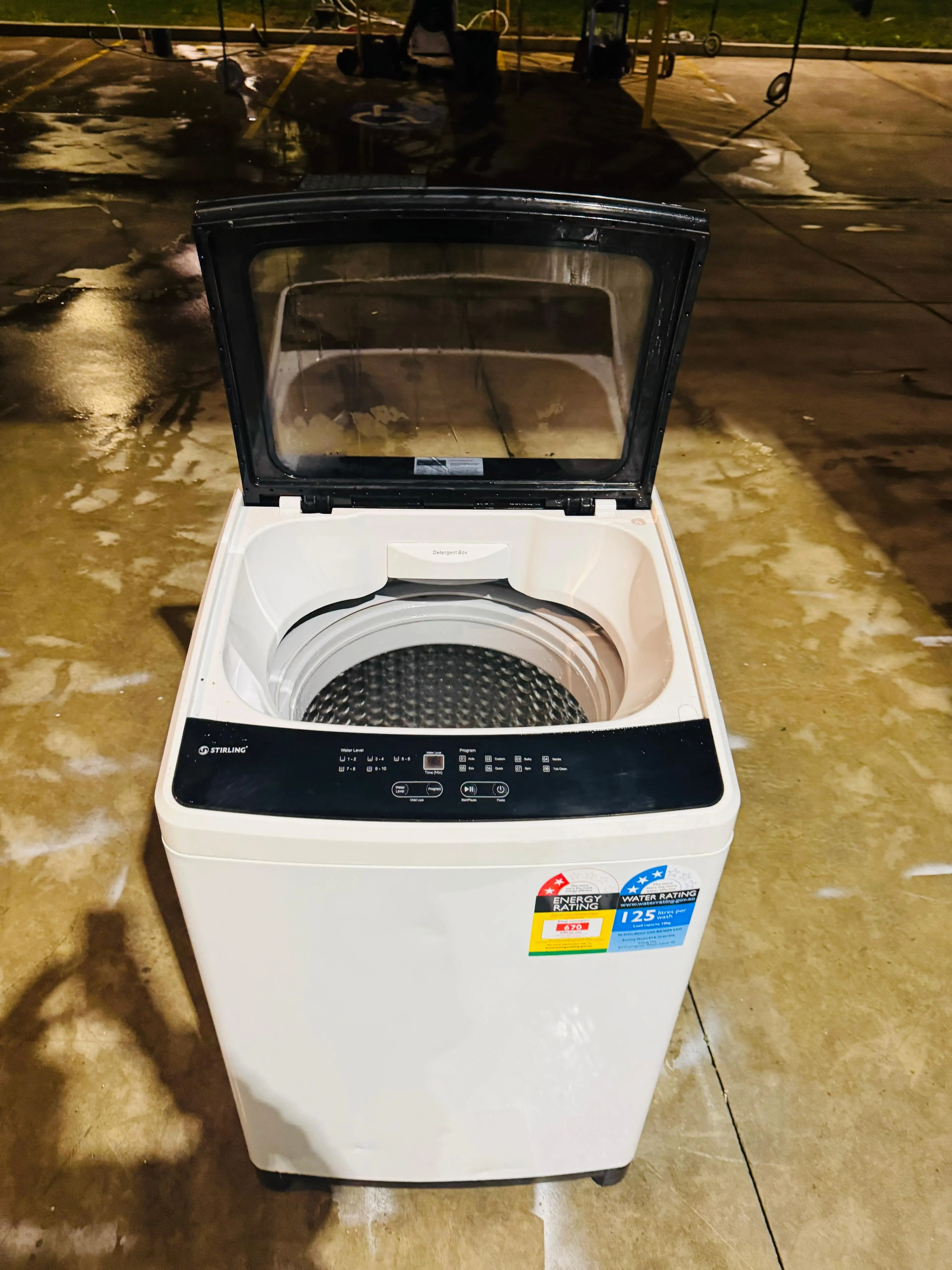 **STIRLING 10KGS TOP LOADER WASHING MACHINE**