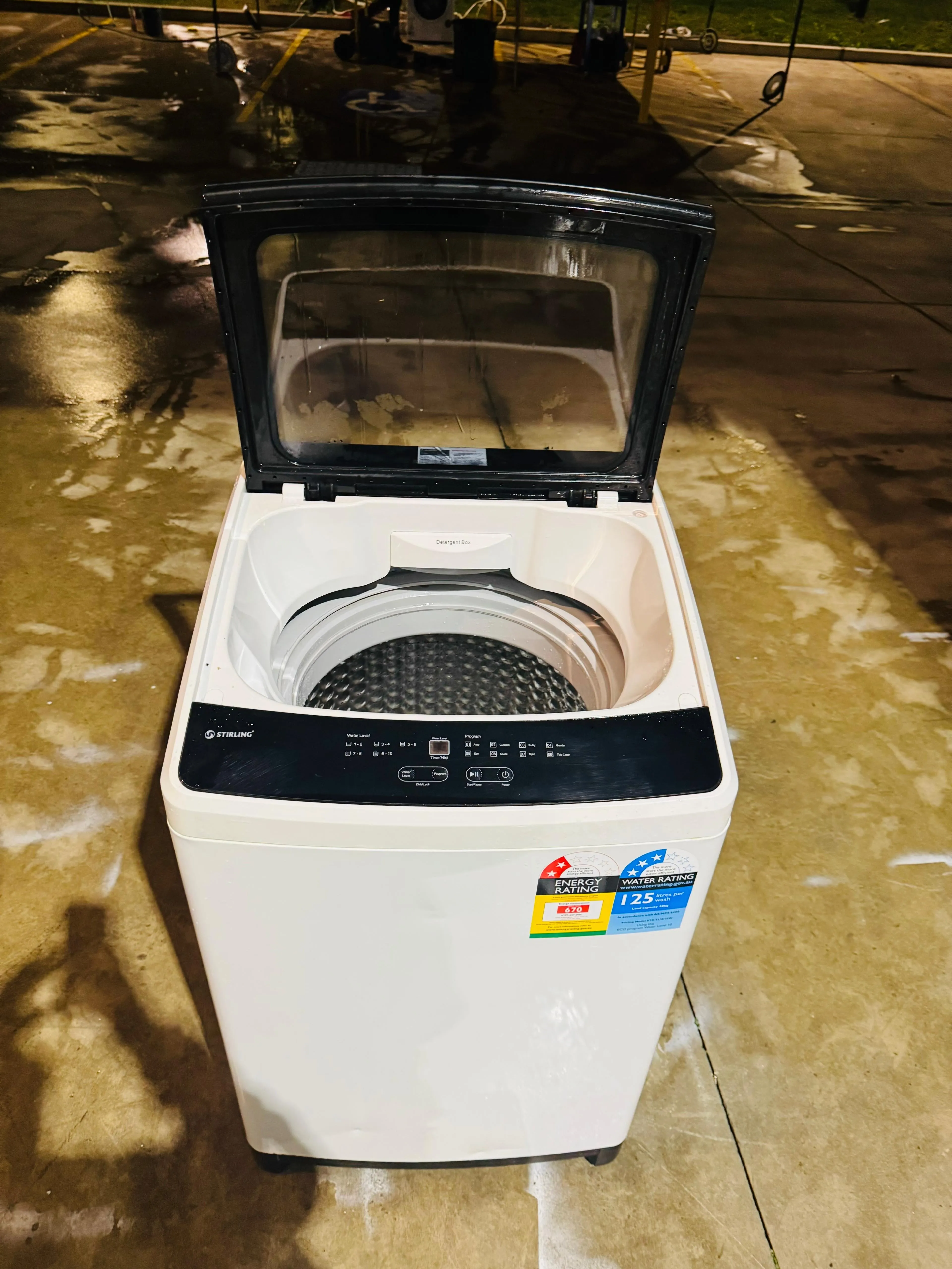 **STIRLING 10KGS TOP LOADER WASHING MACHINE**