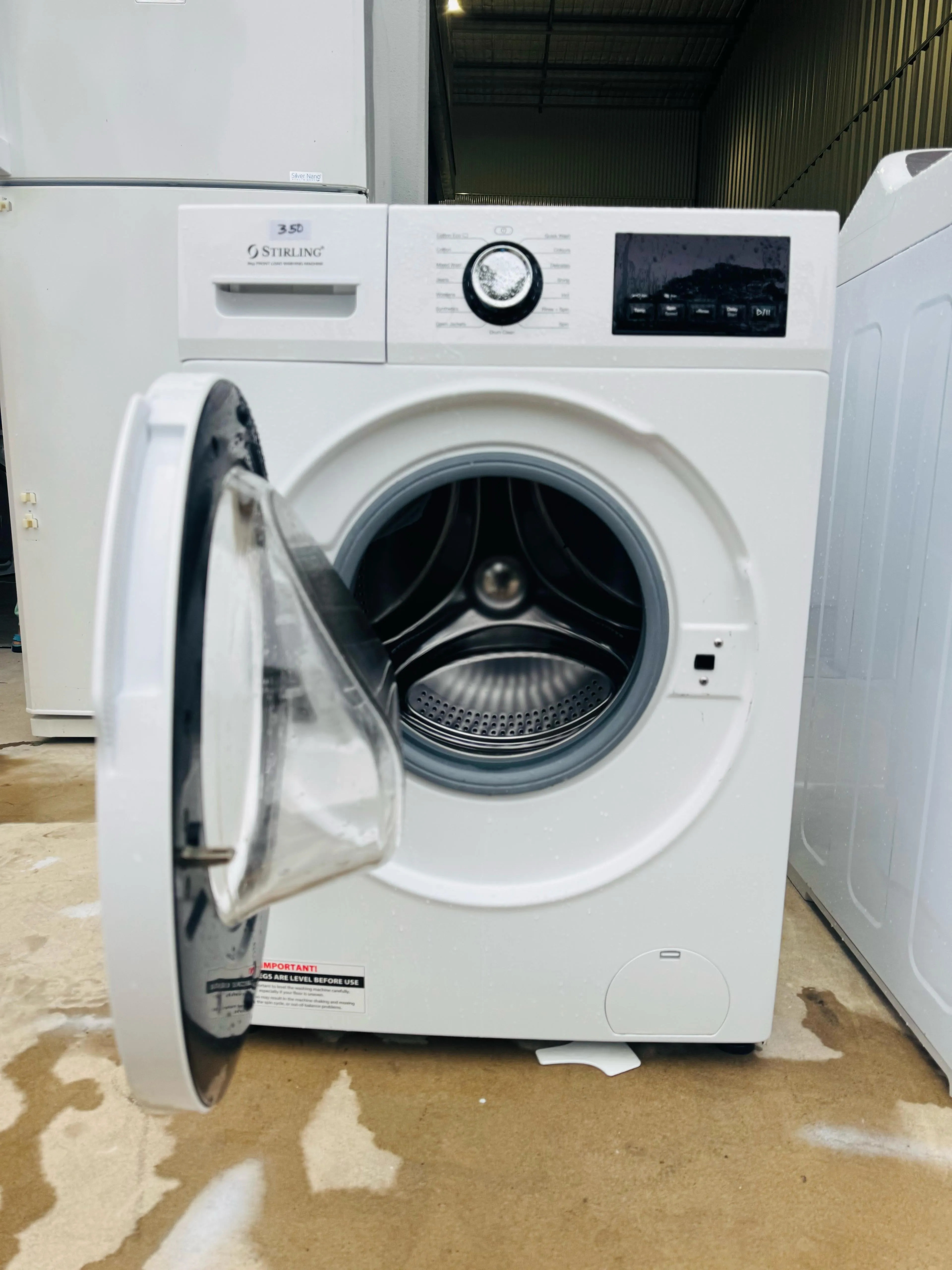 **STIRLING 8KGS FRONT LOADER WASHING MACHINE**