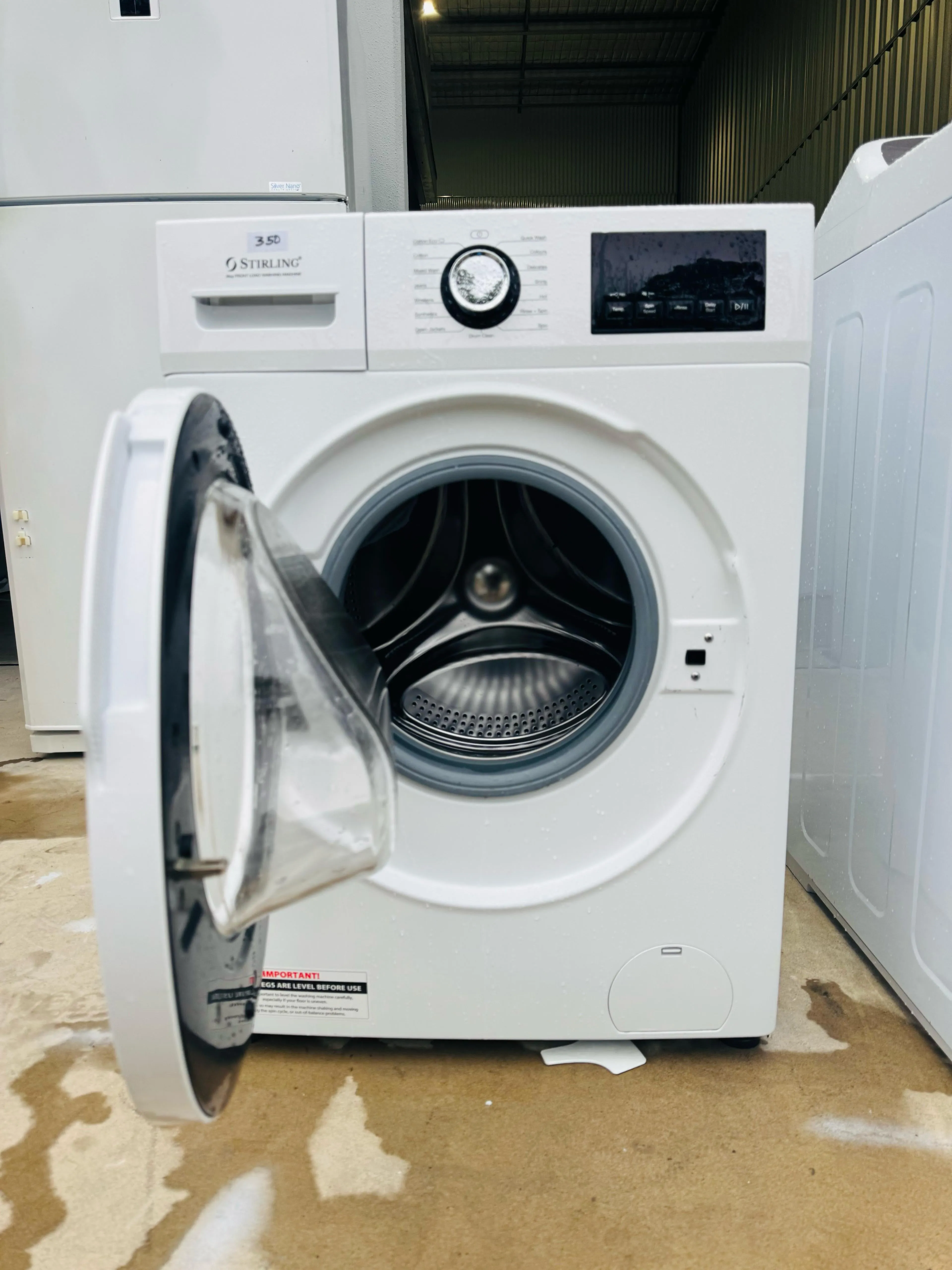 **STIRLING 8KGS FRONT LOADER WASHING MACHINE**