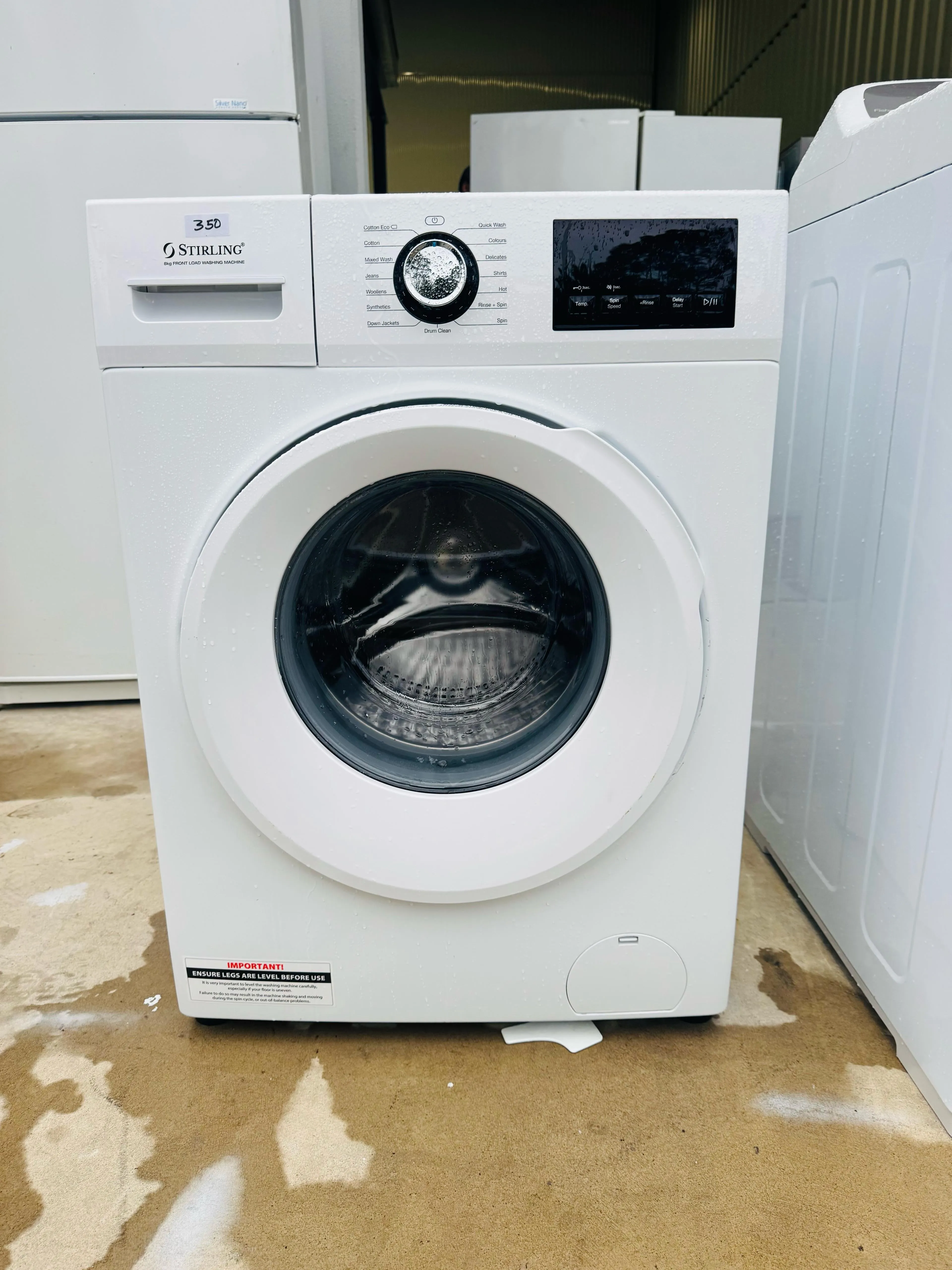 **STIRLING 8KGS FRONT LOADER WASHING MACHINE**