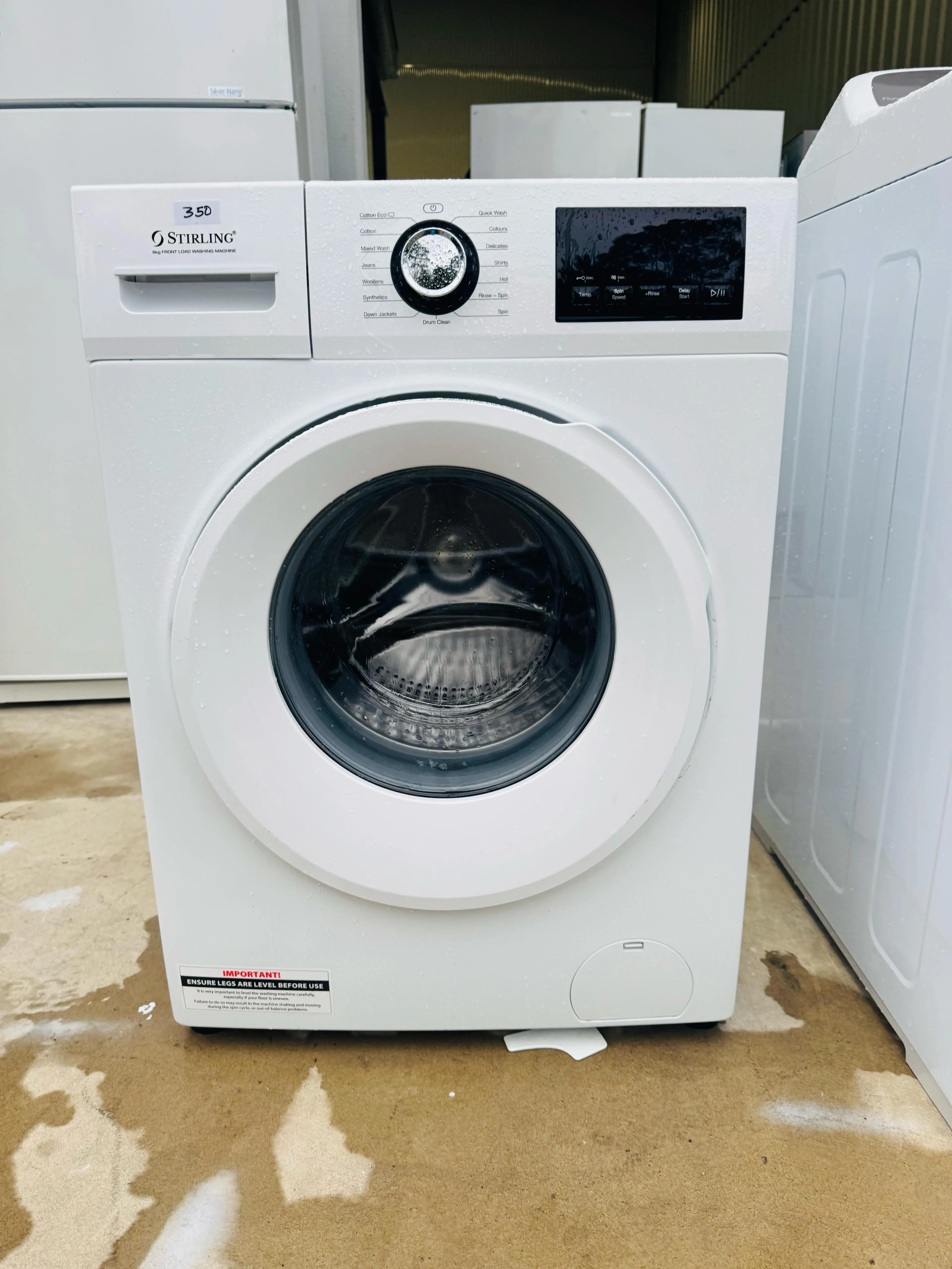 **STIRLING 8KGS FRONT LOADER WASHING MACHINE**