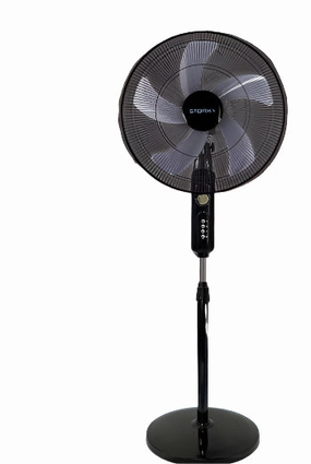 Stork Stand Fan 20Inch, 3Speeds, 5Blades, 70Watts, Black