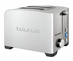 Taurus Toaster Two Slots, 850Watts, Stainless Steel