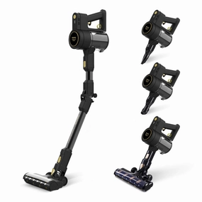 Taurus Upright Vacuum Cleaner, 2 In 1 Cordless, 90 Degree, Black