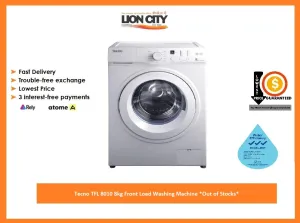 Tecno TFL 8010 8kg Front Load Washing Machine *Out of Stocks*