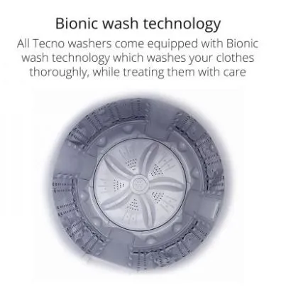 Tecno TWA 1099 10kg Top Load Fully Automatic Fuzzy Logic Washing Machine