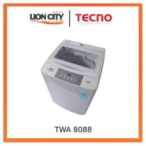Tecno Uno TWA 8088 Washer Light Grey 8.0 kg, Full Auto