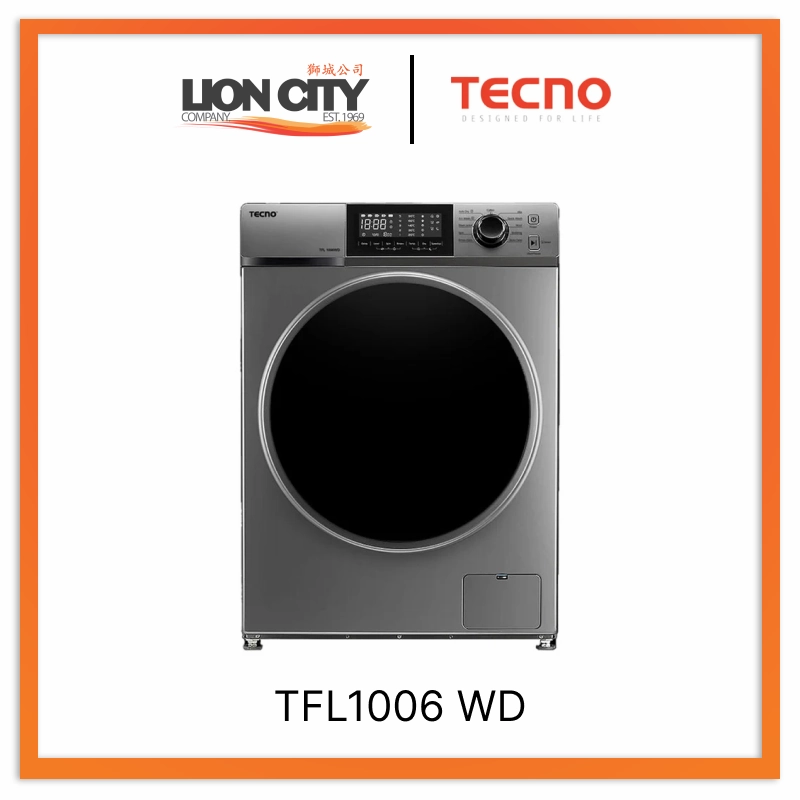 Tecno Uno TFL1006 WD 10/6kg Front Load Washer Dryer  (4 Ticks)
