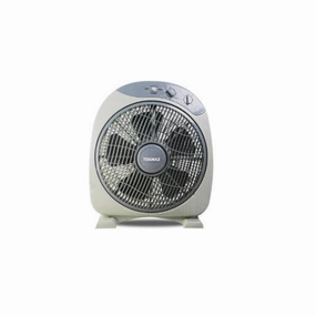 Tekmaz Box Fan with Stand, 12Inch, White