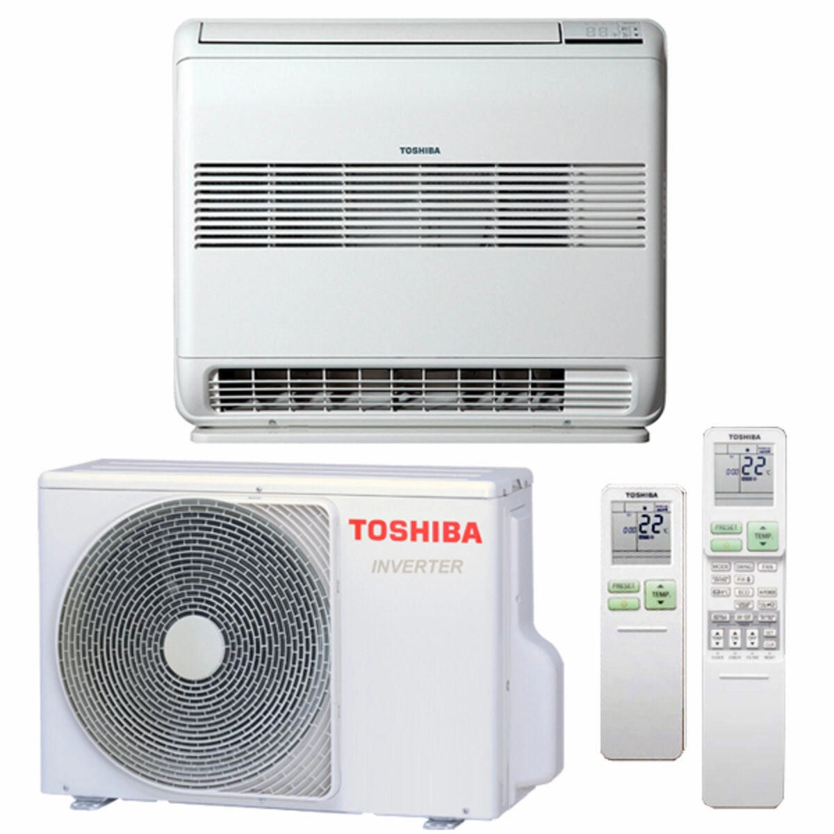 Toshiba Console J2 12000 BTU air conditioner A    inverter