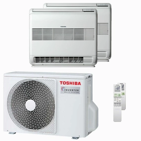 Toshiba Console J2 dual split air conditioner 9000   12000 BTU inverter A    outdoor unit 4.0 kW