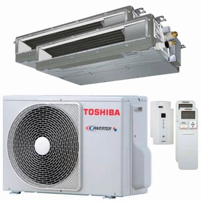 Toshiba ducted U2 dual split air conditioner 12000 12000 BTU inverter A   external unit 5.2 kW